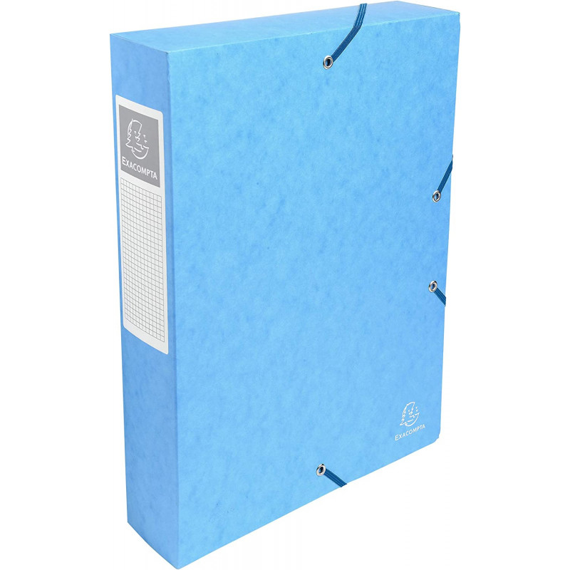 EXACOMPTA Exabox - Box File, 60mm LIGHT BLUE