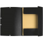 Exacompta - Elastic Folder 3 Flap Folder, A4 Black
