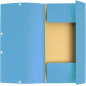 Exacompta - Elastic Folder 3 Flap Folder, A4 Light Blue