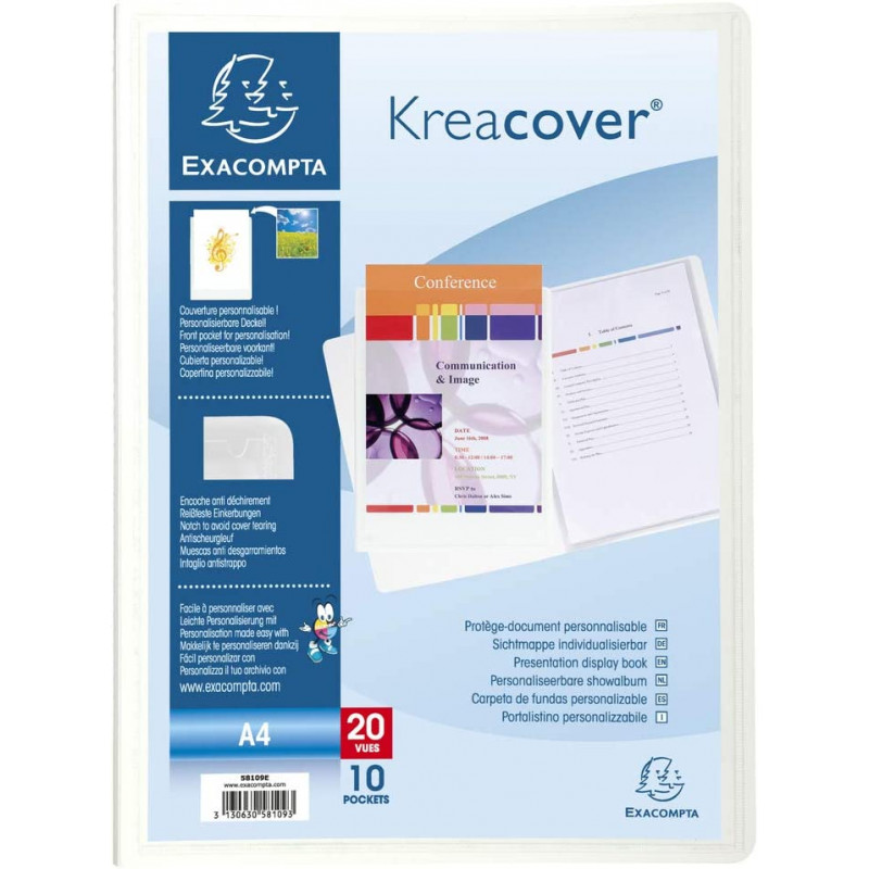 EXACOMPTA - Kreacover Display Book 10Pk/20V