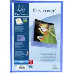 EXACOMPTA - Display book Kreacover 40 views A4, Blue