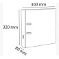 EXA PREM'TOUCH 80MM ARCHFILE BLACK