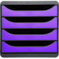 Exacompta BIG-BOX - Drawer Cabinet Purple 4 drawers