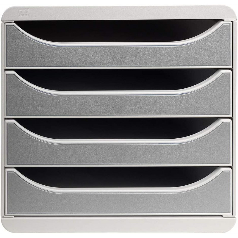 Exacompta BIG-BOX - Drawer Cabinet Grey 4 drawers