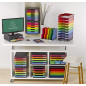 Exacompta BIG-BOX - Drawer Cabinet Black/Glossy White 4 drawers