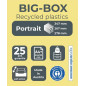 Exacompta BIG-BOX - Drawer Cabinet Black/Glossy White 4 drawers