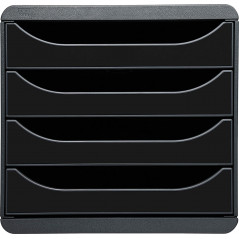 Exacompta BIG-BOX Classic - Drawer Cabinet Black/Glossy Black  4 drawers