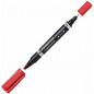 Staedtler Duo Permanent Marker F/M Red