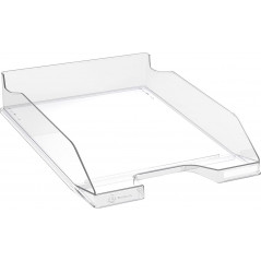 Exacompta - Letter Tray, Glossy Clear, A4+
