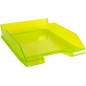 Exacompta - Letter Tray - Glossy Transparent Lemon Green, A4+