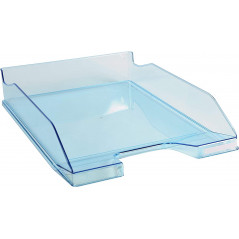 Exacompta - Letter Tray, Glossy Transparent Turquoise, A4+