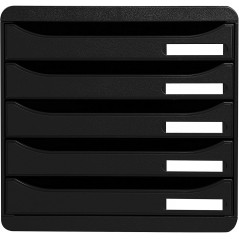 Exacompta BIG-BOX - Drawer Cabinet Black 5 drawers