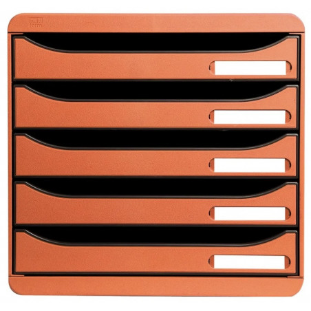 Exacompta BIG-BOX PLUS Classic - Drawer Cabinet Orange 5 drawers
