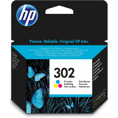 HP 302 Tri-colour Original Ink Cartridge -F6U65AE-