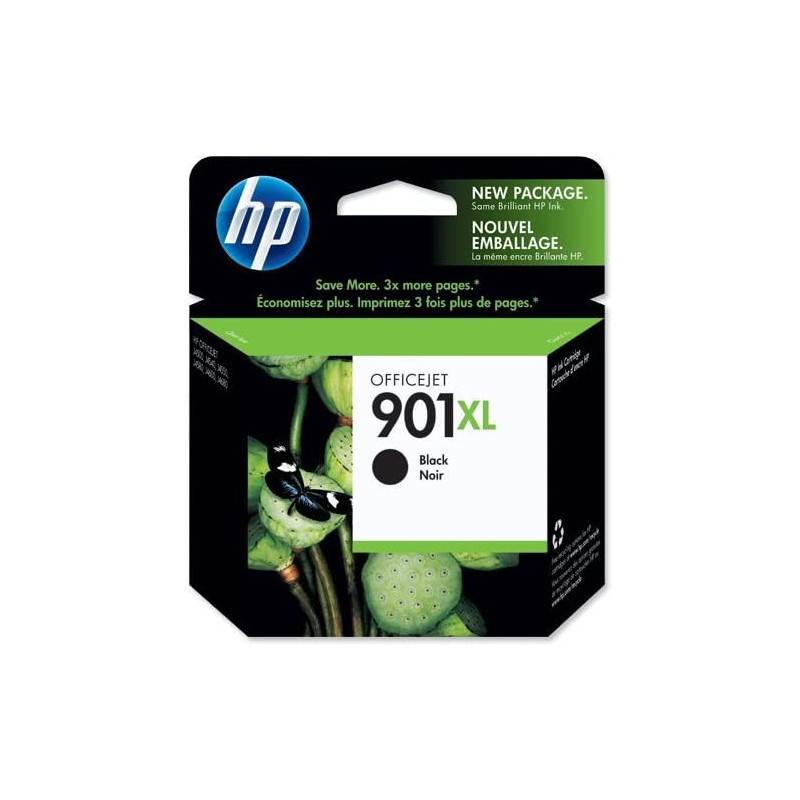 HP 901XL High Yield Black Original Ink Cartridge -CC654AE-