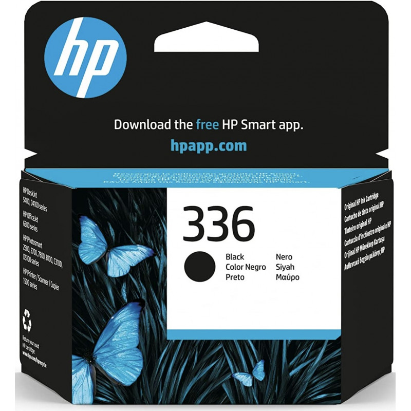 HP 336 Black Original Ink Cartridge -C9362EE-
