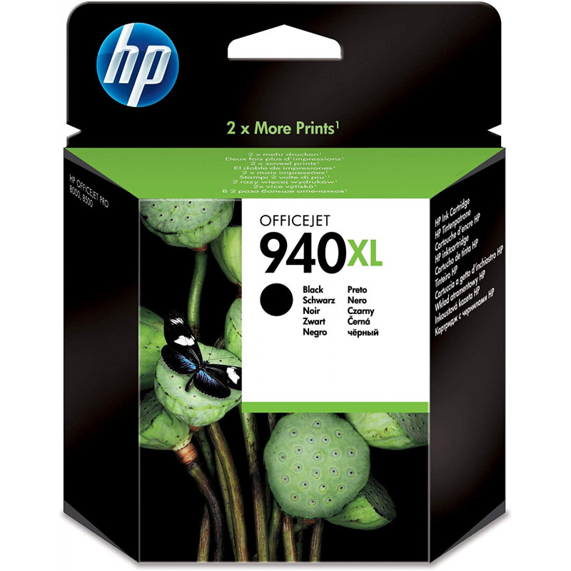 HP 940XL High Yield Black Original Ink Cartridge -C4906AN-