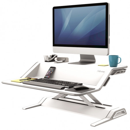 LOTUS SIT-STAND WORKSTATION - WHITE (Available within 15 days)