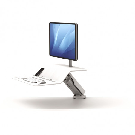 LOTUS RT SIT-STAND WORKSTATION - SINGLE WHITE (Available within 15 days)