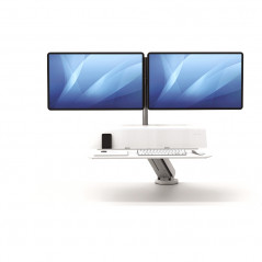 LOTUS RT SIT-STAND WORKSTATION - DUAL WHITE (Available within 15 days)