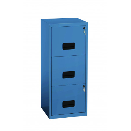 PIERRE HENRY -  Metallic Filing 3 drawers cabinet - light blue