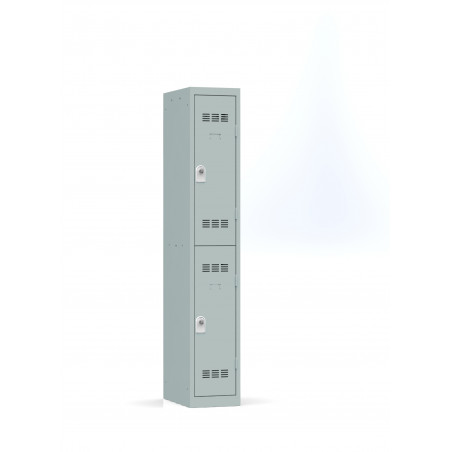 CLEAN MULTI-DOOR LOCKER 1 COLUNN OF 2 CASES - GREY - ( Available within 30 days )
