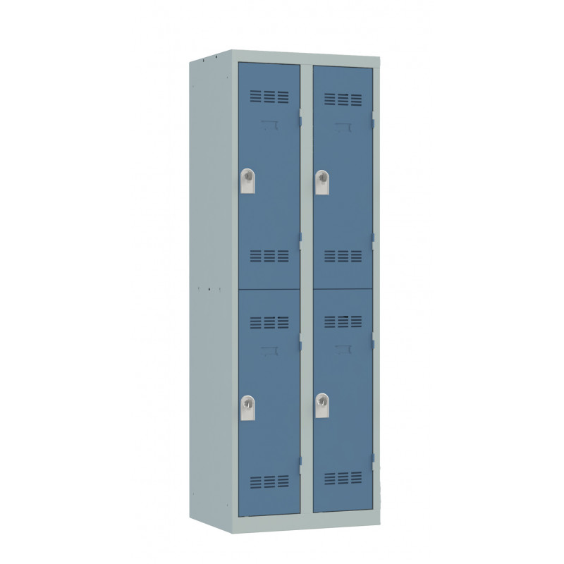 CLEAN MULTI-DOOR LOCKER 2 COLUMNS OF 2 CASES - GREY/BLUE - ( Available within 30 days ) CLEAN MULTI-DOOR LOCKER 2 COLUMNS OF 2 CASES - GREY/BLUE - ( Available within 30 days )