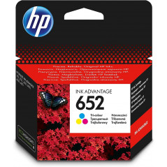 HP 652 Tri-colour Original Ink Advantage Cartridge -F6V24AE-