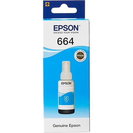 EPSON T664 - Cyan ink bottle, 70ml