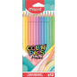MAPED - Pastel Colouring Pencils (Pack of 12), multicolor