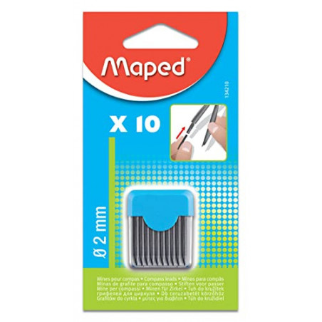 MAPED COMPASS LEADS 10X2MM