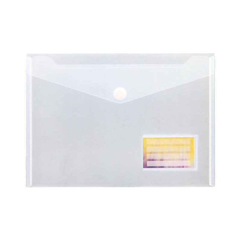 WONDAY - A4 Plastic Envelope Velcros Transparent
