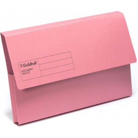 EXA GUILDHALL DOC WALLET PINK X50