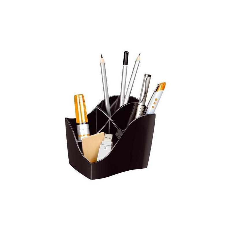CEP - Pencil Holder Isis 4 compartments Black