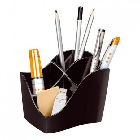 CEP - Pencil Holder Isis 4 compartments Black