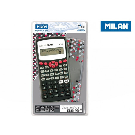 MILAN - black M240 scientific calculator with printed cover