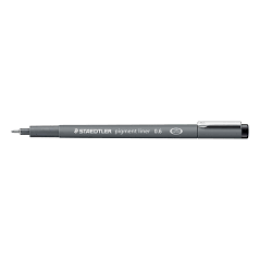 STAEDTLER PIGMENT LINER O.6MM BLACK