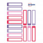 AVERY Narrow Pen Labels Pink X30