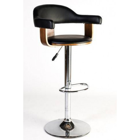 Clyde Stools Black And Wood