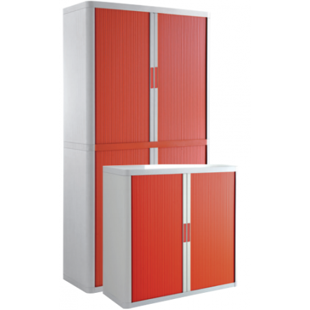 Cupboard - white, red