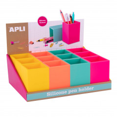 Silicone pen holder in assorted colors