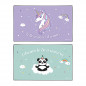 VIQ - Desk Mat UNICORN & PANDA