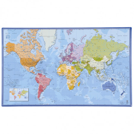 VIQUEL WORLD MAP DESK MAT
