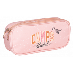 KIDABORD CAMPS LOVELY 2 ZIP PENCIL CASE