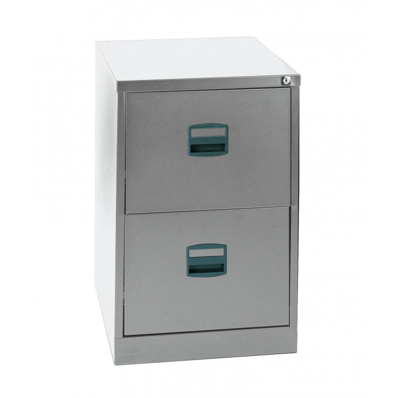 ECONOMIC 2 DRAWERS CABINET LIGHT GREY - 2 DRAWERS - BISLEY