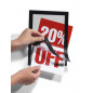 DURAFRAME A5 Adhesive Sign holder Black x1