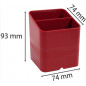 EXA Pencil Holder CUBE Dark Red