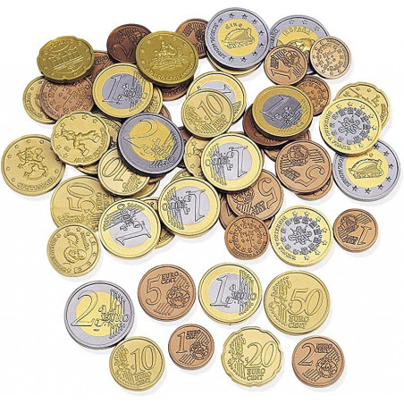 PACK OF 120 PLASTIC EURO COINS