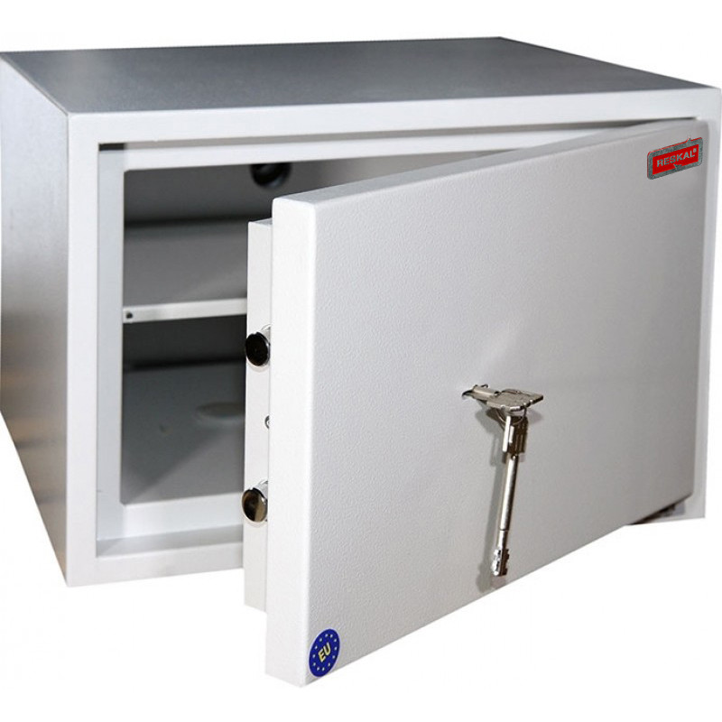INSURABLE VALUE SAFE (3000€) - GRADE 2 - WITH KEY - 24L - GREY INSURABLE VALUE SAFE (3000€) - GRADE 2 - WITH KEY - 24L - GREY