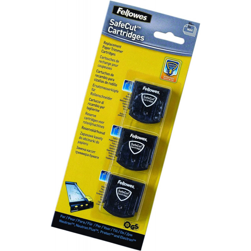 FELLOWES SAFECUT CARTRIDGES ASS BLADE X3